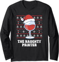 The Naughty Printer Funny Christmas Long Sleeve