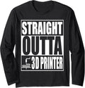 3D Printer Printing Pen Symbol Funny Geek Long Sleeve