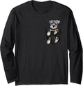 Schnauzer Dog In Pocket Puppy Gifts Long Sleeve