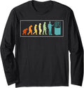 3D Printing Printer Geek Technology Retro Vintage Evolution Long Sleeve