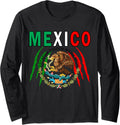 Mexico Patriotic Design Tee Long Sleeve