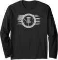 Cool Disc Golf Sport Usa Grunge Flag Disc Golf Long Sleeve