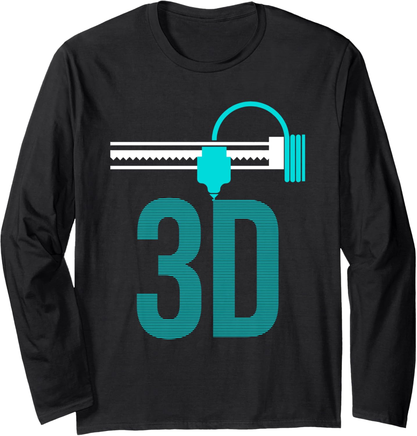 Cool 3D Printing Art Men Women 3D Print Lover 3D Printer Long