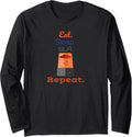 Eat Sleep Sla Print Repeat Resin Printing 3D Printer Maker Long Sleeve