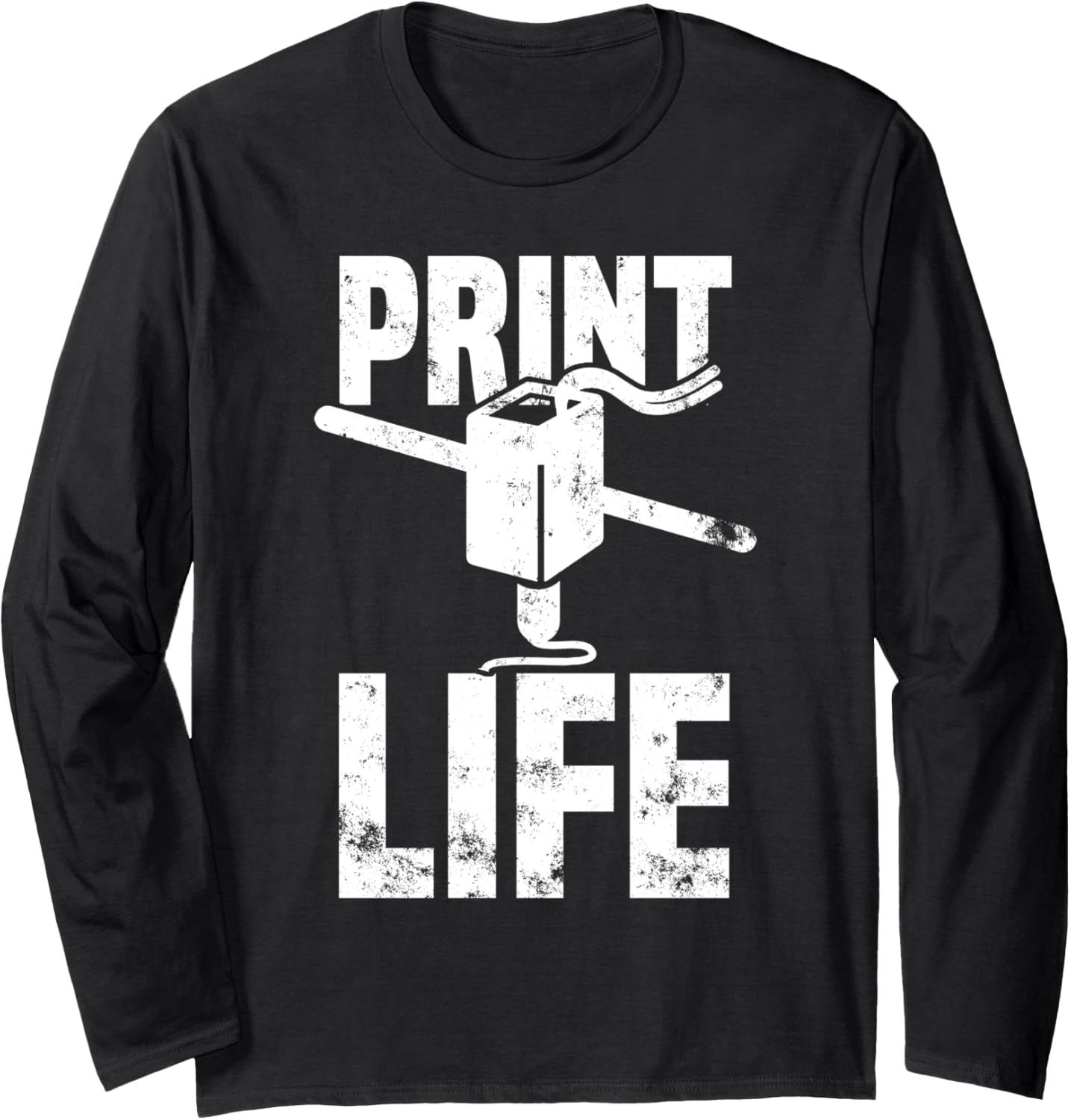Retro Printer 3D Printing Funny 3D Printer Enthusiasts Long Sleeve