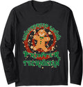 Printer Technician Job Gingerbread Funny Xmas Long Sleeve