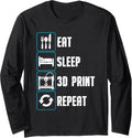 3D Printing Design Men Women 3D Printer Lover 3D Print Long Sleeve
