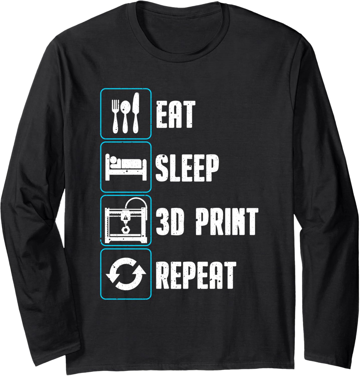 3D Printing Design Men Women 3D Printer Lover 3D Print Long Sleeve