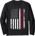 Patriotic Concrete Finisher American Flag Usa Flag Long Sleeve