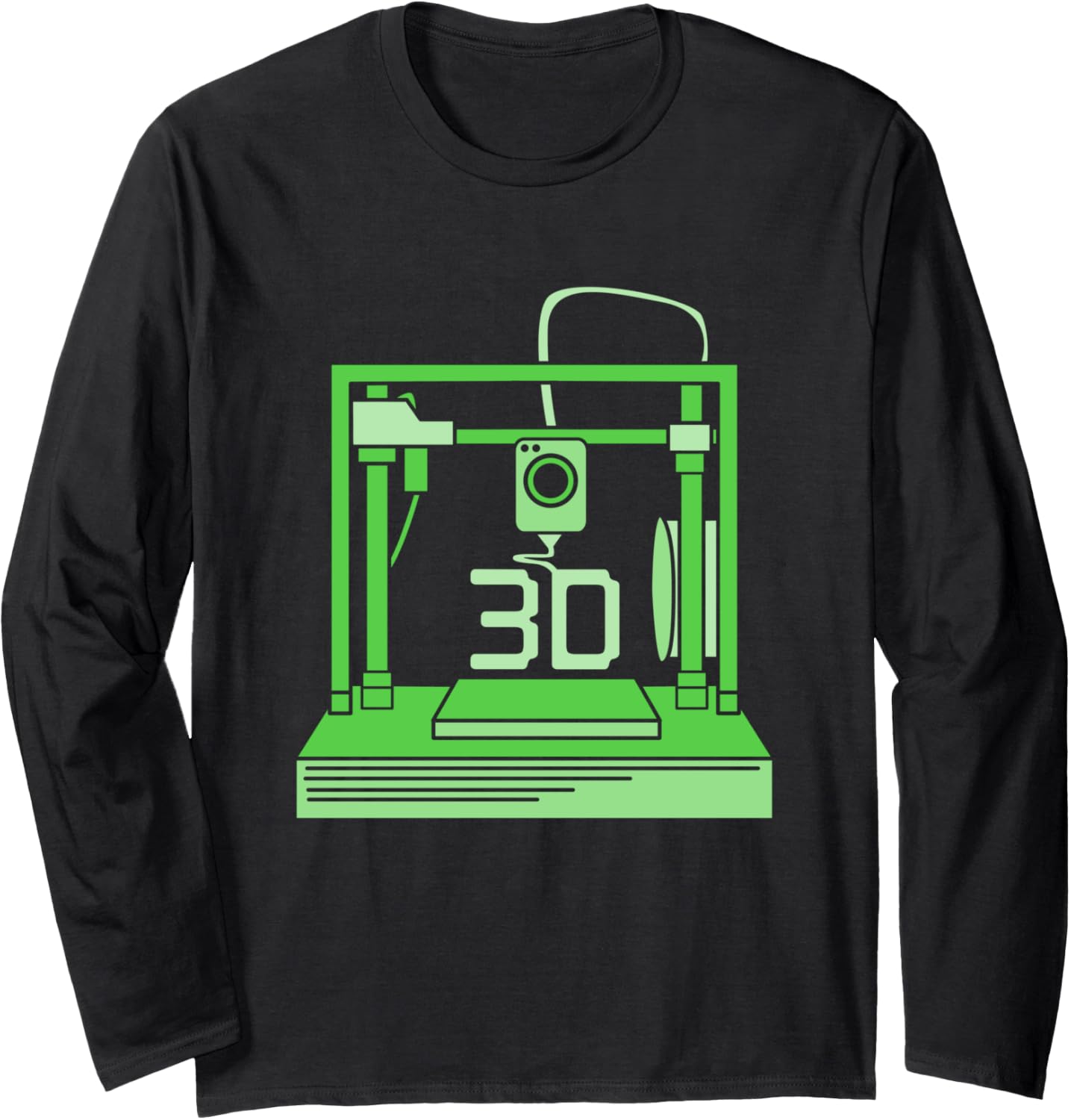 3D Printer Machine 3D Printing Men Long Sleeve