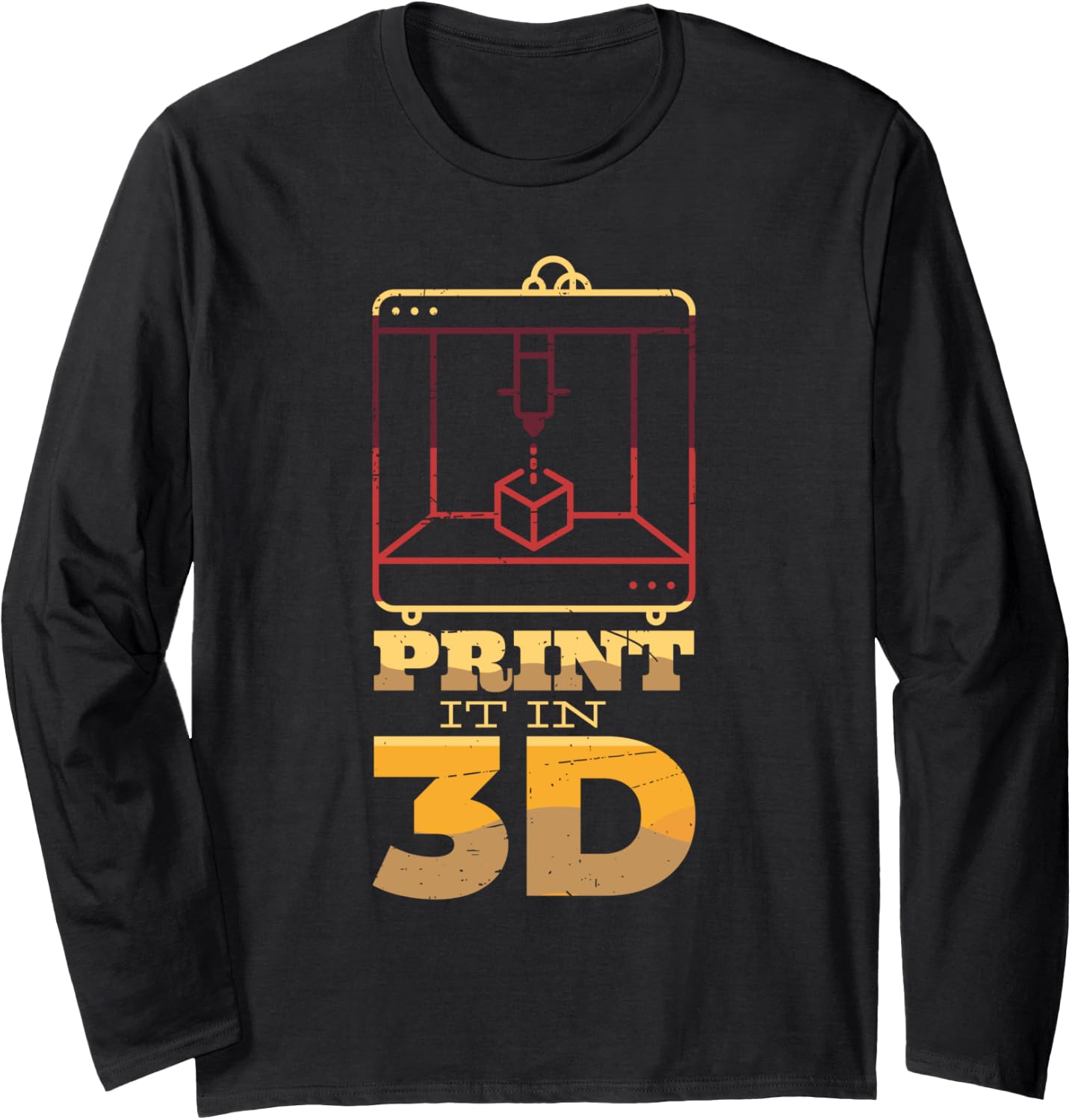 Print It In 3D Printing Machine 3D Printer Long Sleeve