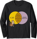 Kitten Moody Inkjet Printer Diagram Funny Cat Joke Long Sleeve