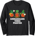 Printer Gnomes St Patricks Day Long Sleeve