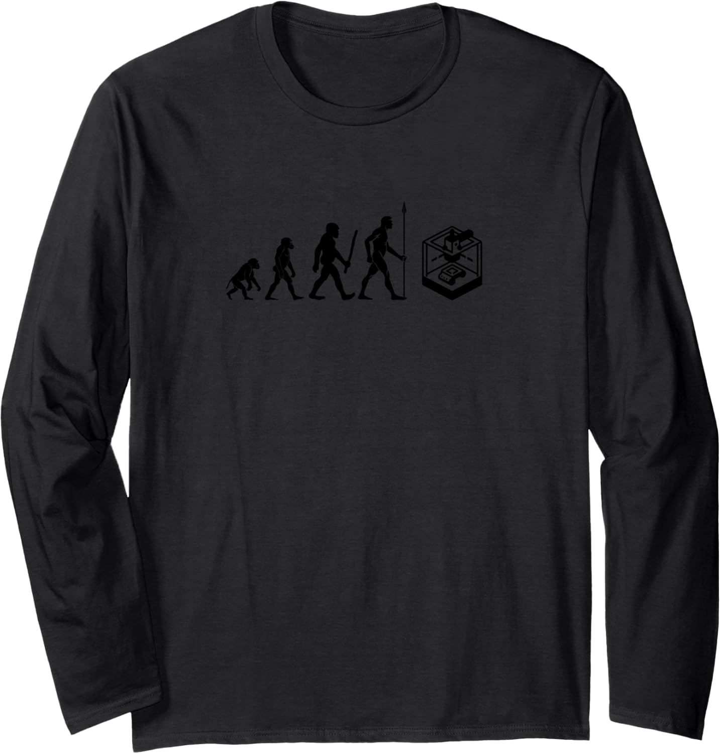 3D Printer Accessories Evolution Chart Long Sleeve