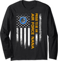 Vintage Usa American Flag Proud To Be An Air Force Nana Long Sleeve