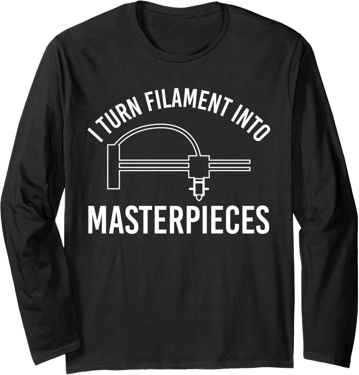 I Turn Filament Into 3D Printer Printing Long Sleeve