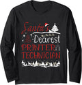 Printer Technician Xmas Job Funny Christmas Long Sleeve