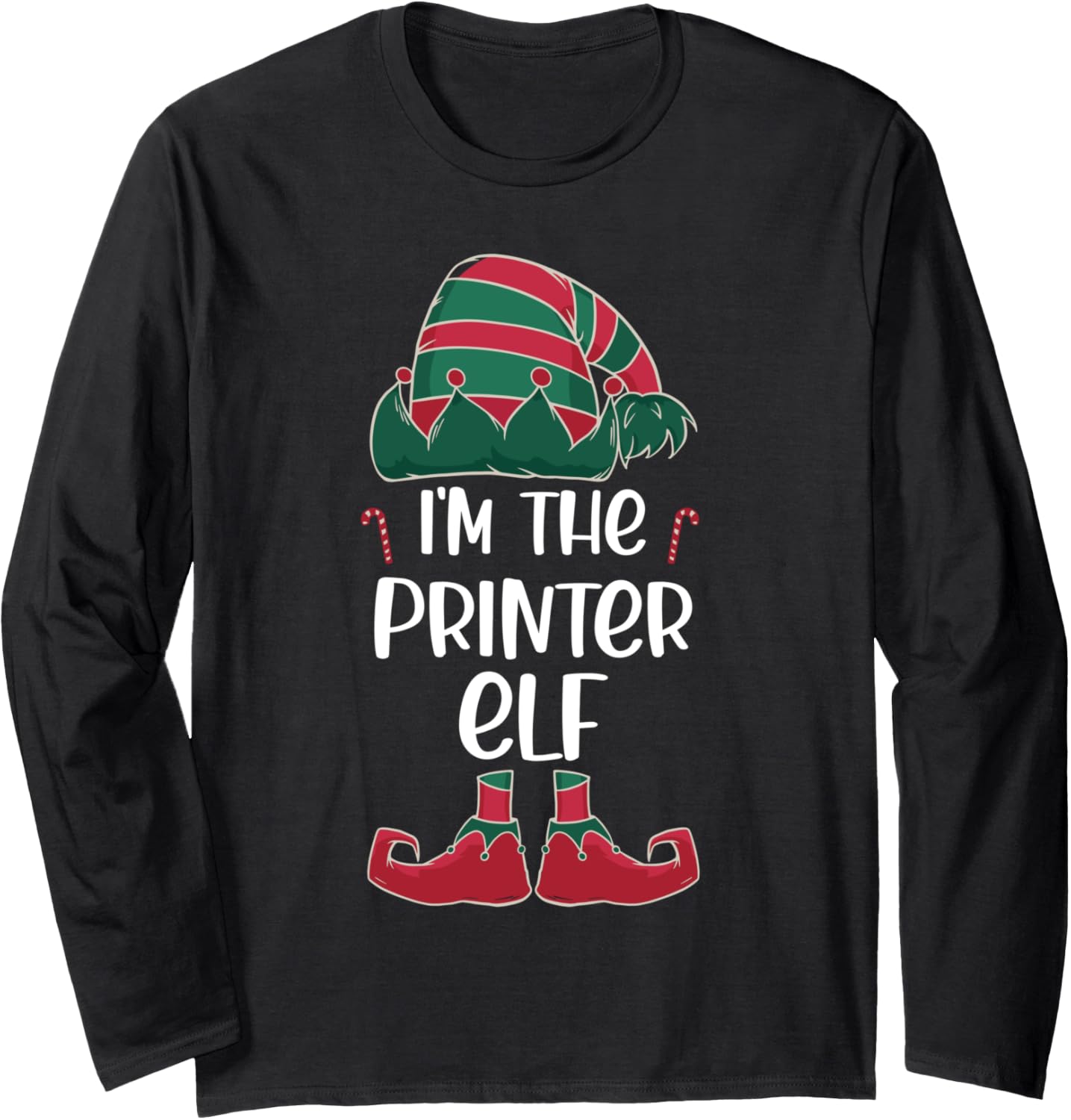 Im Printer Elf Christmas Party Matching Long Sleeve