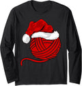 Funny Santa Hat Crochet Knitting Yarn Crocheting Christmas Long Sleeve