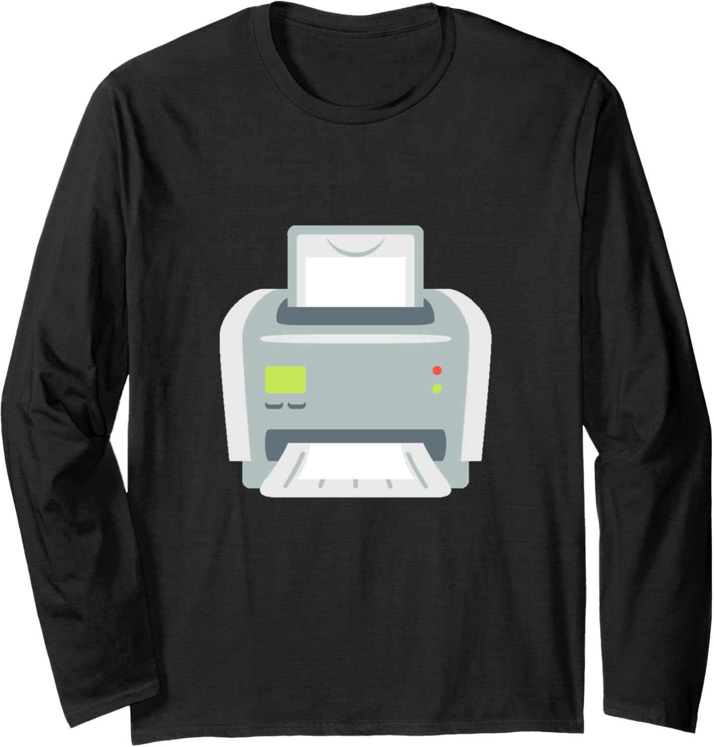 Computer Printer Office Fax Machine Paper Ink Long Sleeve