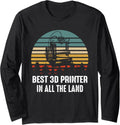 Best 3D Printing Printer Artwork Creative Design Model Long Sleeve
