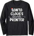 Santa Claus Favorite Printer Long Sleeve