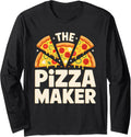 The Pizza Maker Shirt Men Women Kids Pizza Lover Maker Long Sleeve