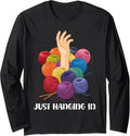 Yarn Collection JUST HANGING IN Funny Yarn Collector Long Sleeve