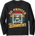 3D Printer Whisperer Retro Filament 3D Printing Men Long Sleeve