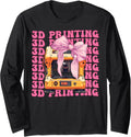Coquette Bow 3D Printing 3D Printer Girl Mom Mothers Day Long Sleeve