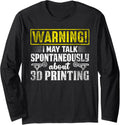 Retro 3D Printing Funny 3D Printer Long Sleeve