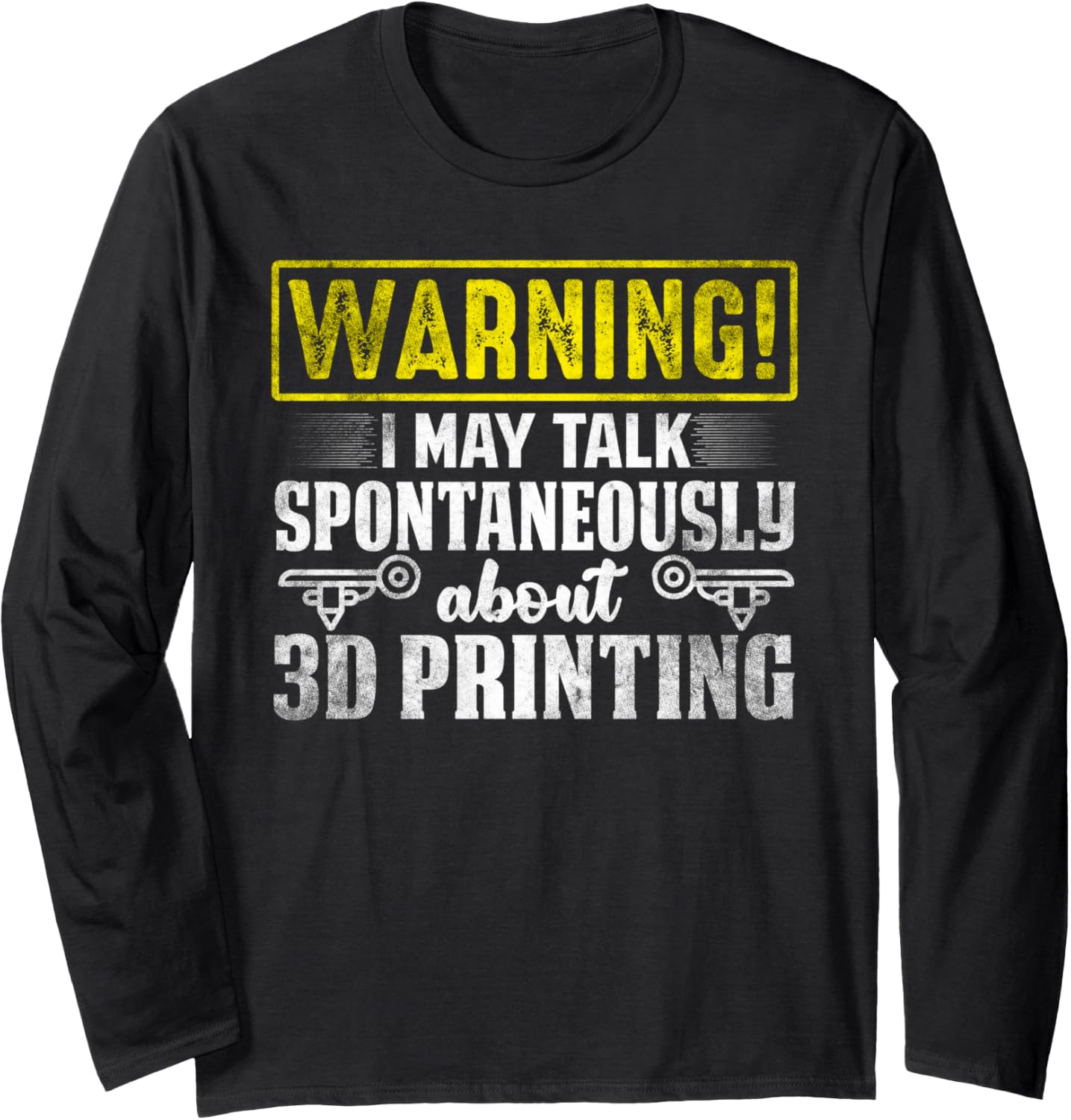Retro 3D Printing Funny 3D Printer Long Sleeve