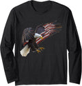 Usa Flag Bald Eagle American Flag 4Th Of July Long Sleeve