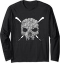 Halloweeen Crochet Lovers Halloween Skull Yarn Funny Crochet Long Sleeve