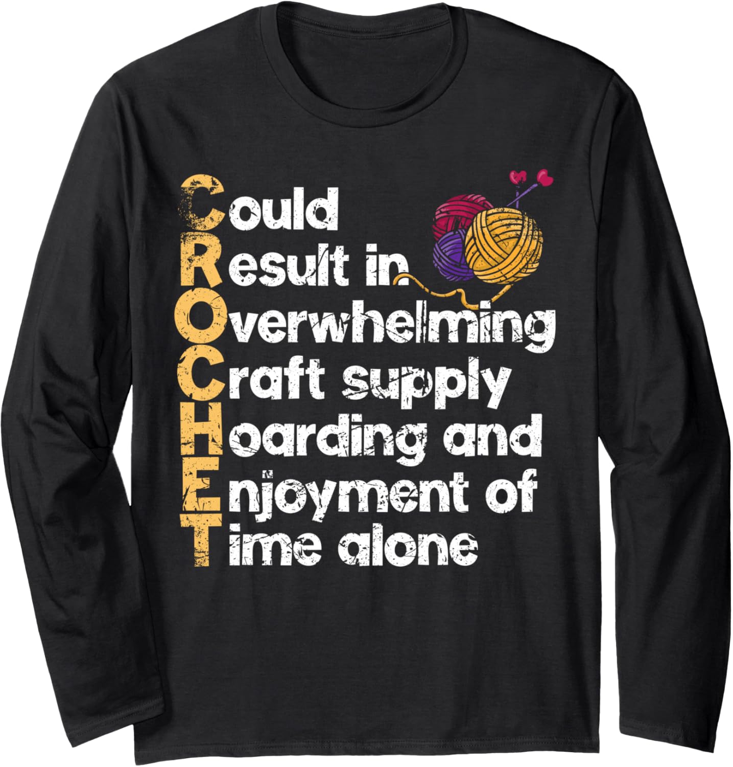 Crochet Crafts: Hobbies, Patterns, and Yarn Addiction Long Sleeve
