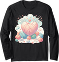Funny Knitter Heart Shaped Yarn Knitting Long Sleeve
