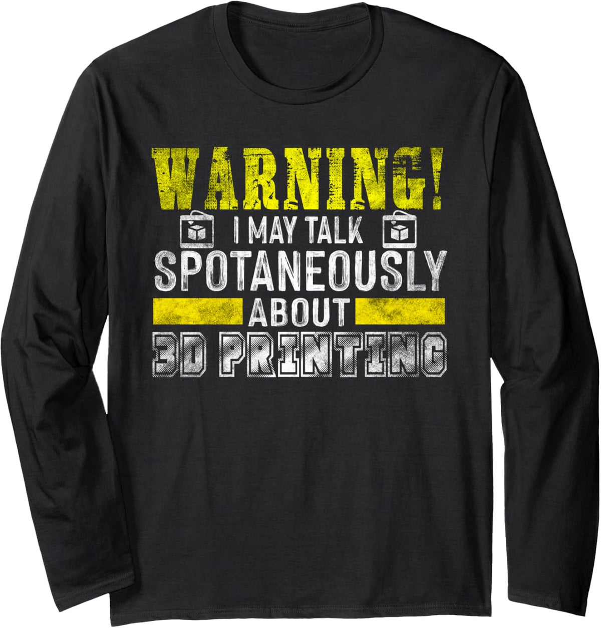 Retro 3D Printing Funny 3D Printer Long Sleeve