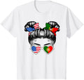 Kids Half American Half Portuguese Girl Usa Portugal Flag Patriot