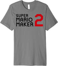 Super Mario Maker 2 Block Text Game Logo Premium