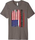 Vintage Usa Rn Registered Nurse American Flag Patriotic Premium
