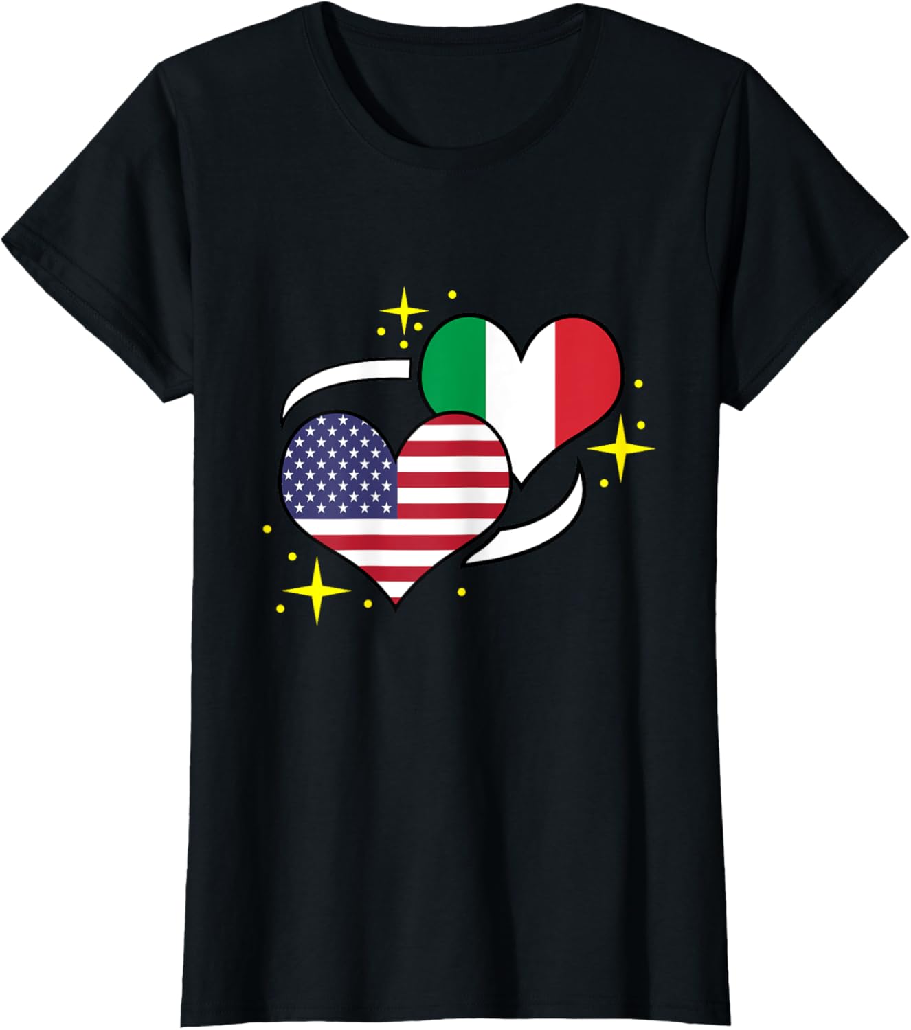 Italian American Flag Heart Italian Women