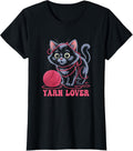 Adorable Knitting and Crochet Funny Cat Yarn Lovers Design
