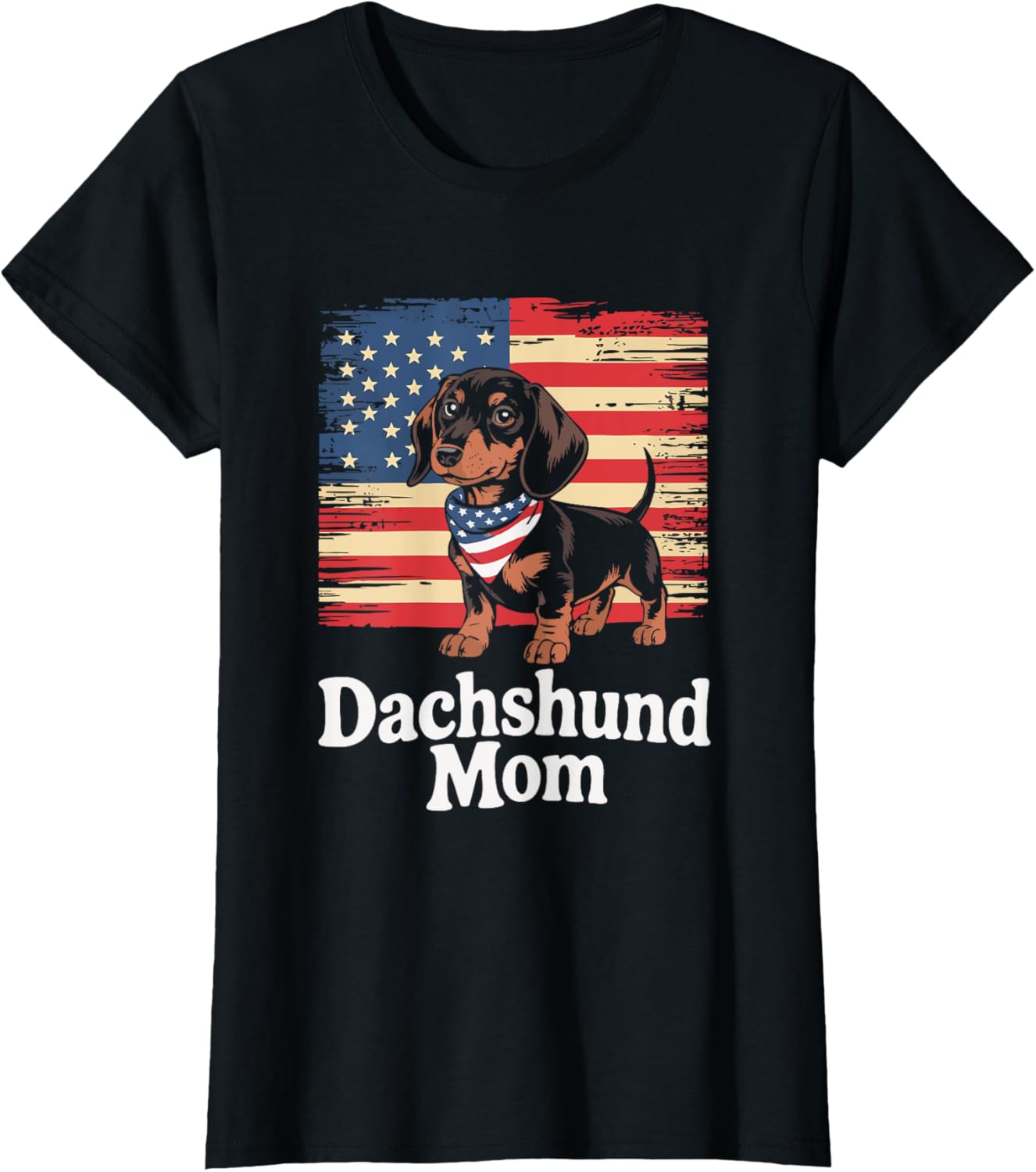 American Flag Dachshund Dog Mom Patriotic
