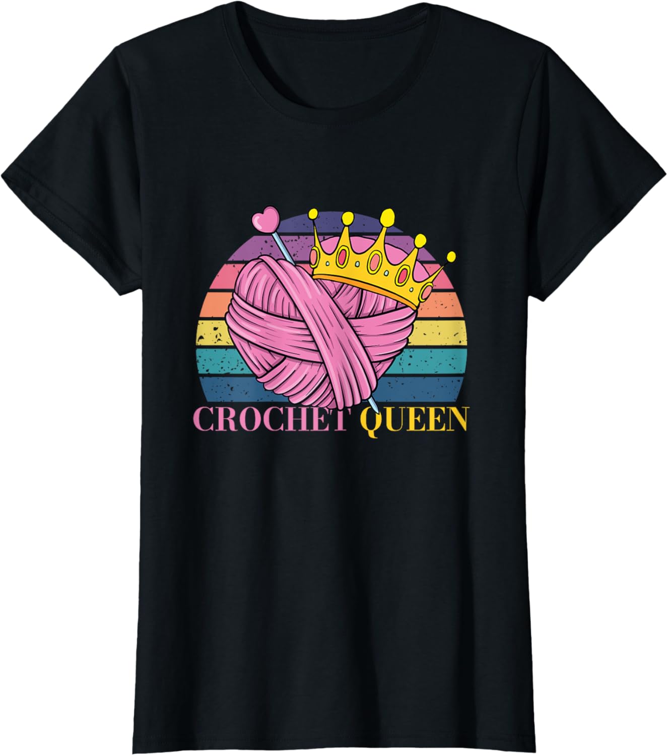 Crochet Queen | Yarn Crocheting Knitting | Crocheter Knitter