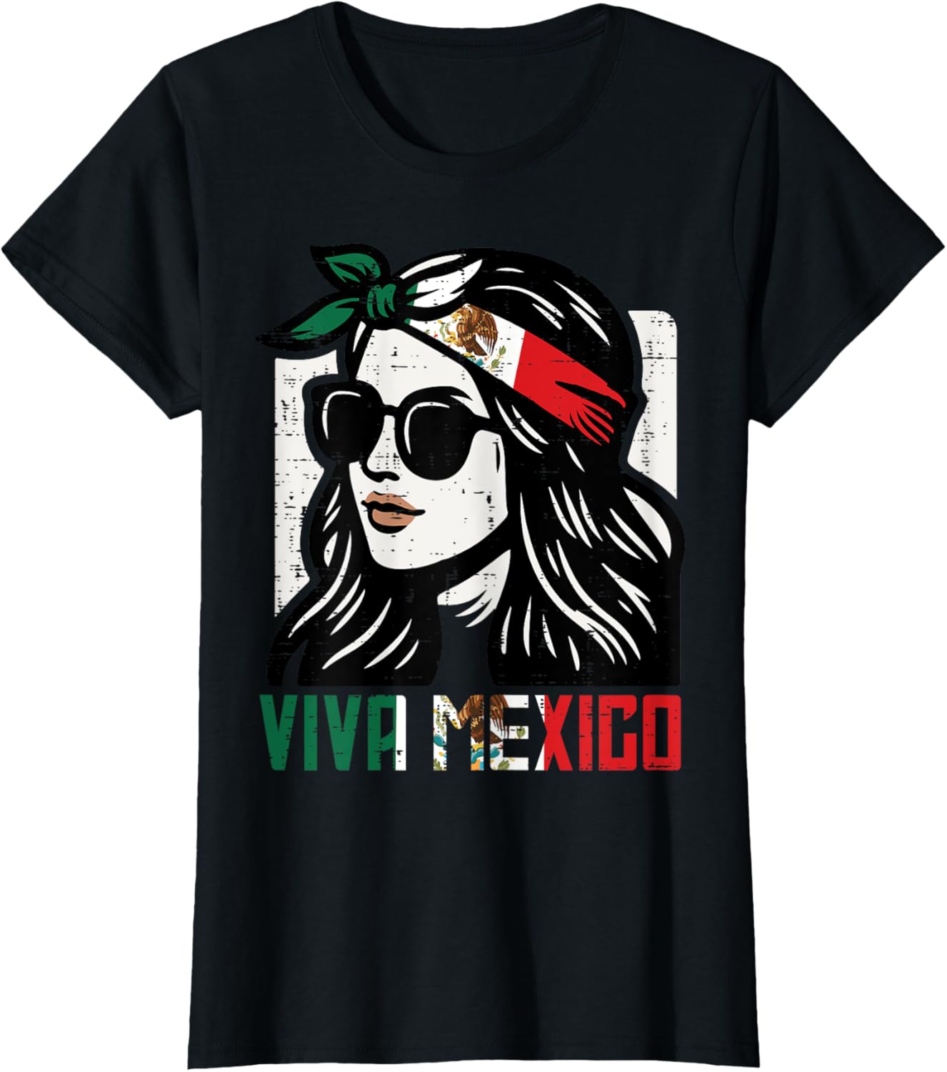 Woman Viva Mexico Flag Cinco De Mayo Mexican Women Girls