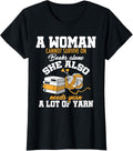 A Woman Cannot Survive On Books Alone She Also Needs Yarn A