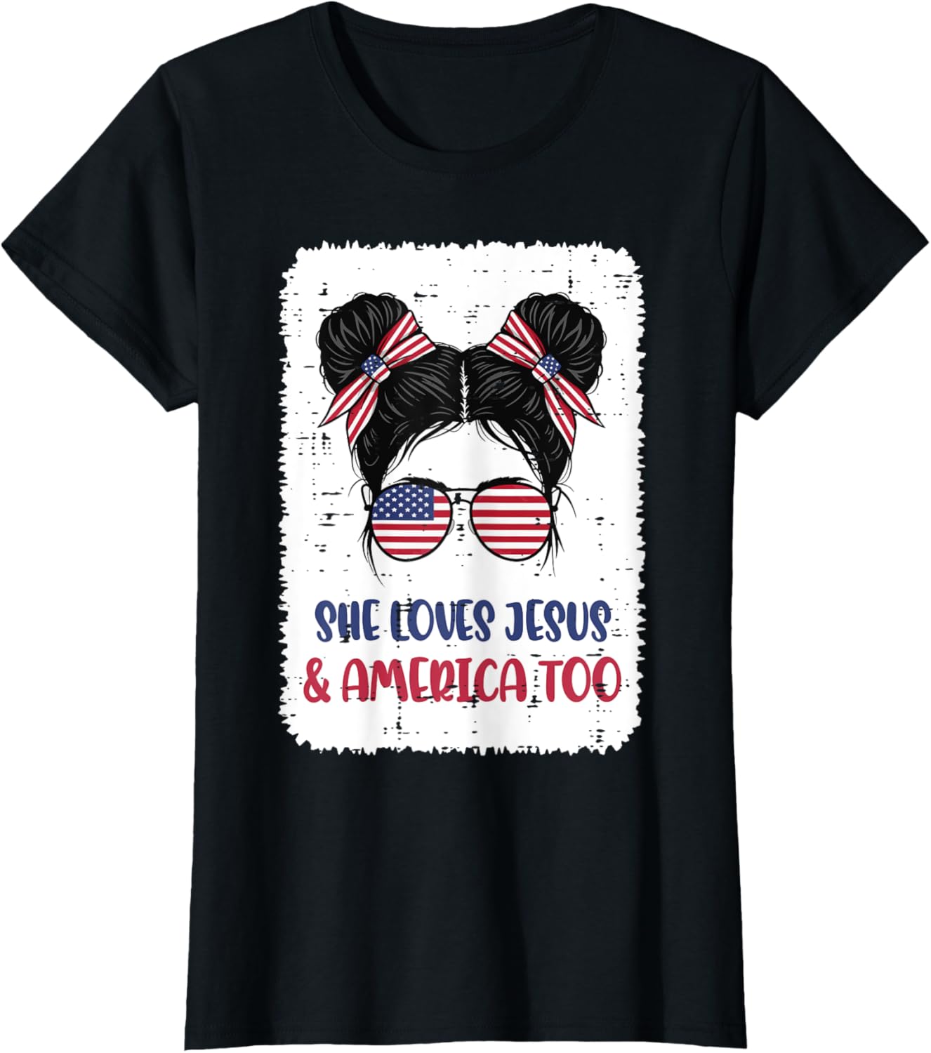 4Th Of July Usa Christian God Christ Jesus Women Girls Kids