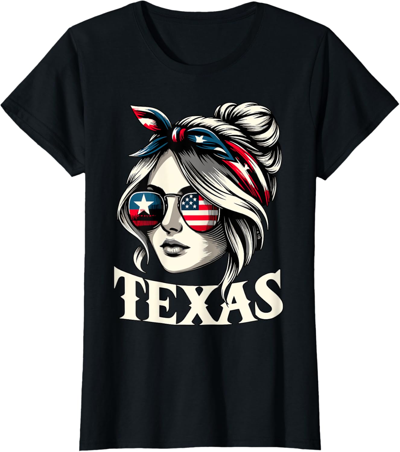 Texas Girl Usa Flag 4Th Of July