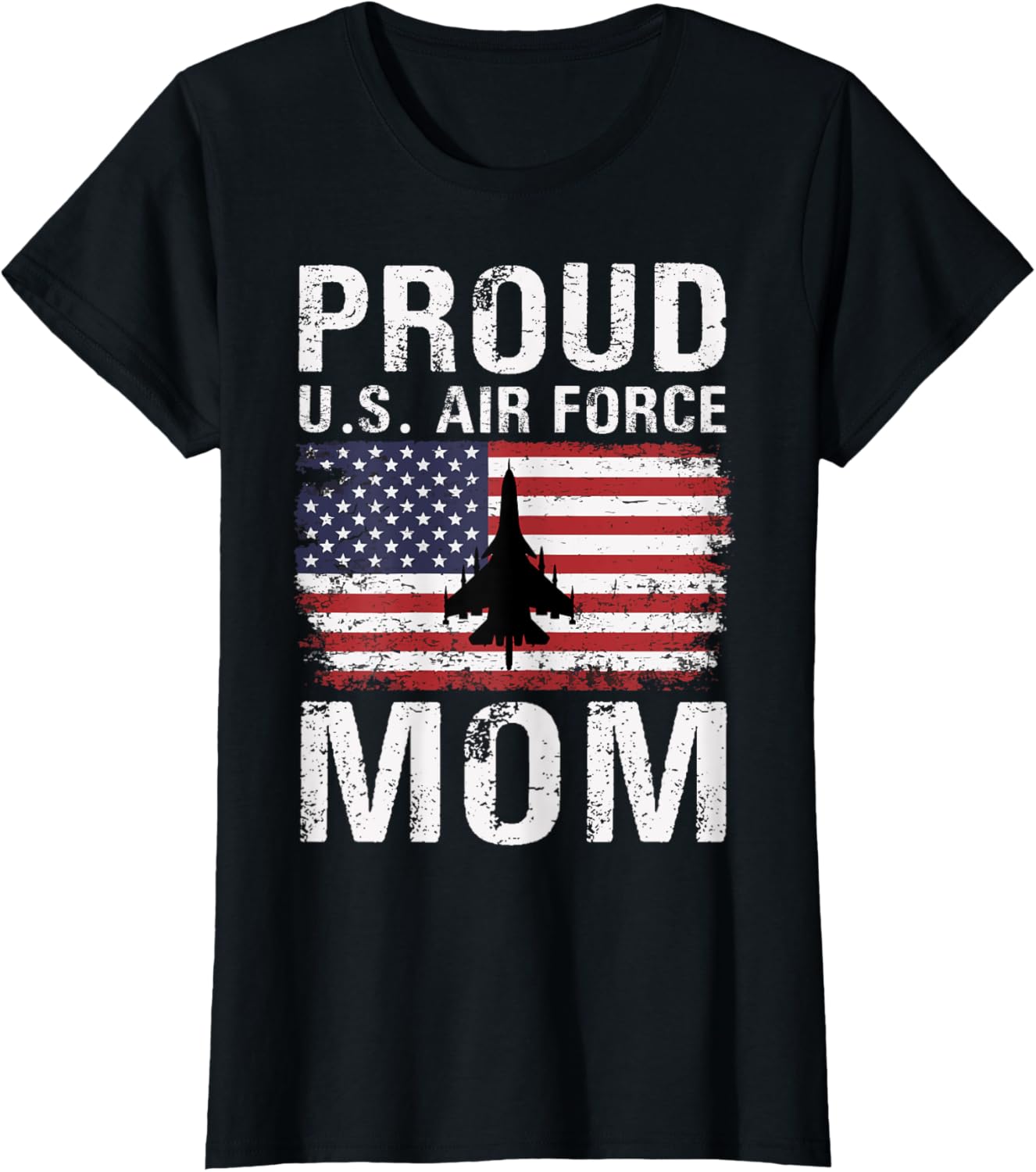 Proud Us Air Force Mom American Flag