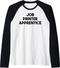 Job Printer Apprentice Raglan Baseball Tee